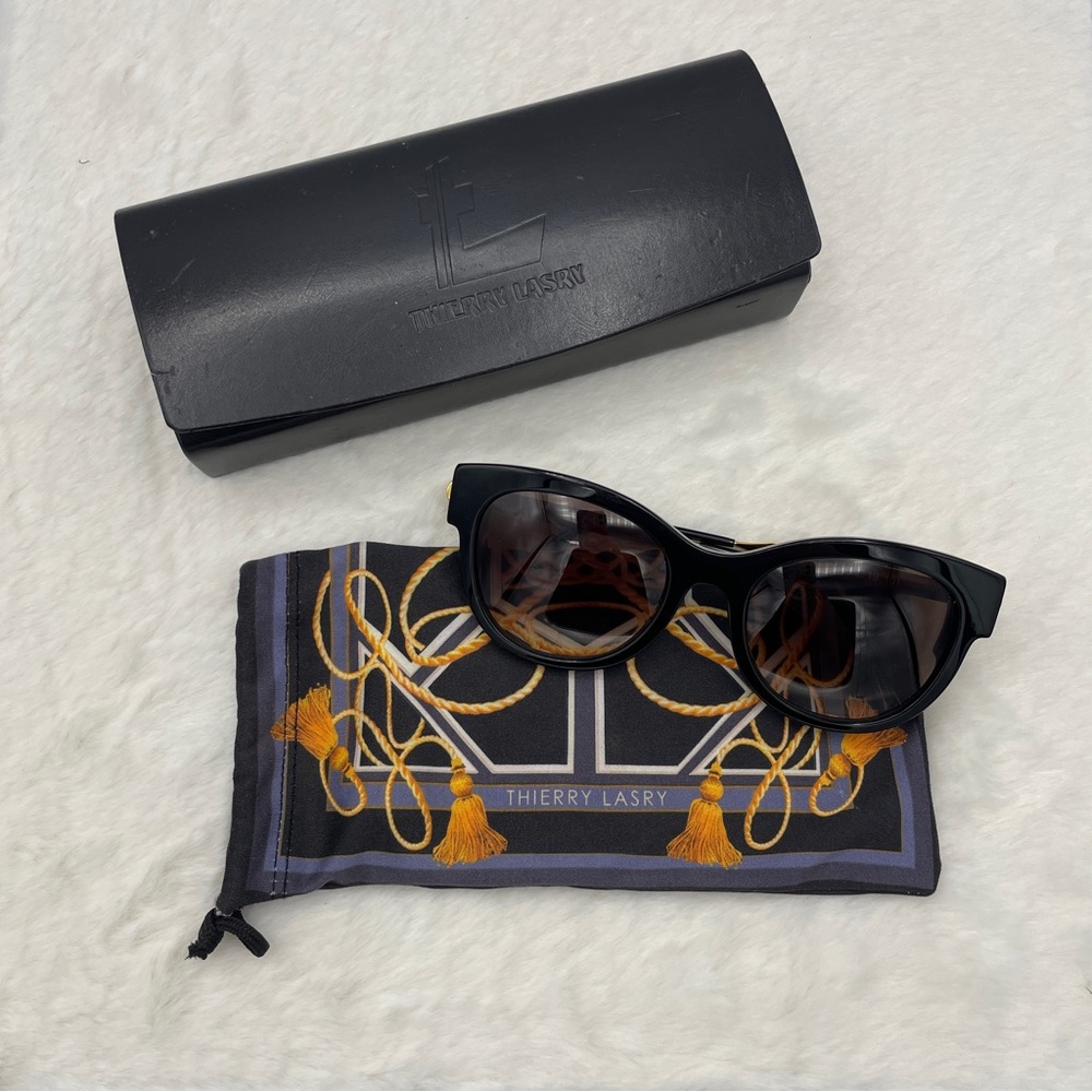 Thierry Lasry Angely 101 Acetate & Metal Cat-Eye Sunglasses